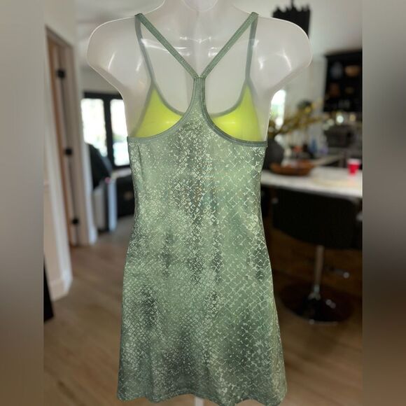 EVCR Kelly Jade Snake Skin Racerback Tennis Bodysuit Dress. Size Small - Picture 6 of 12